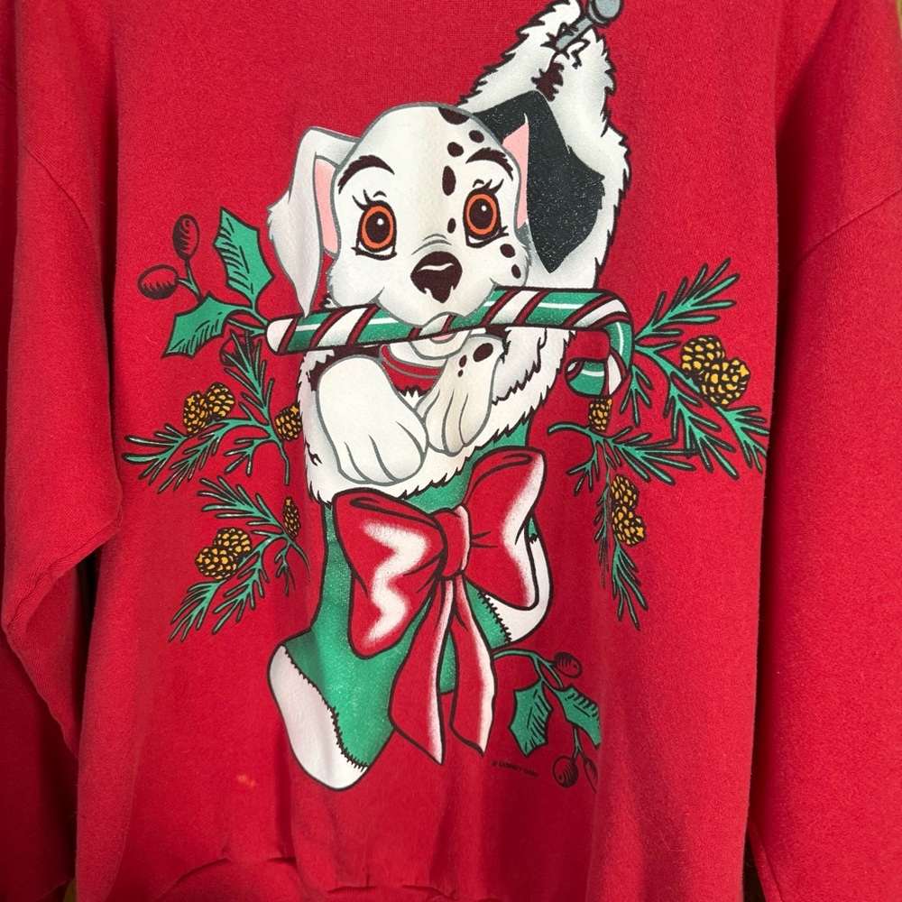 Vintage Disney 101 Dalmatian Christmas Stocking Sweater